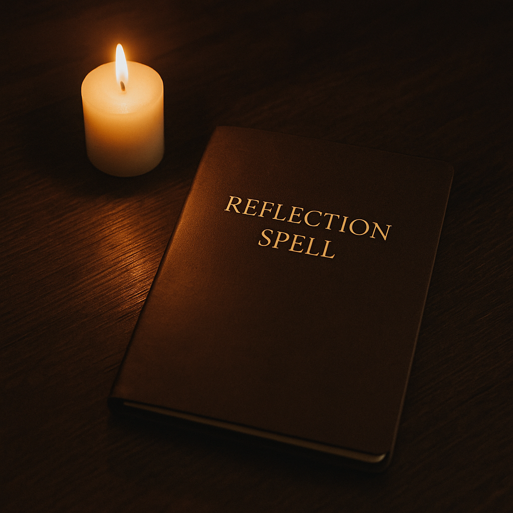 Hands resting on lower belly in soft candlelight, symbolizing “cauldron breathing.”