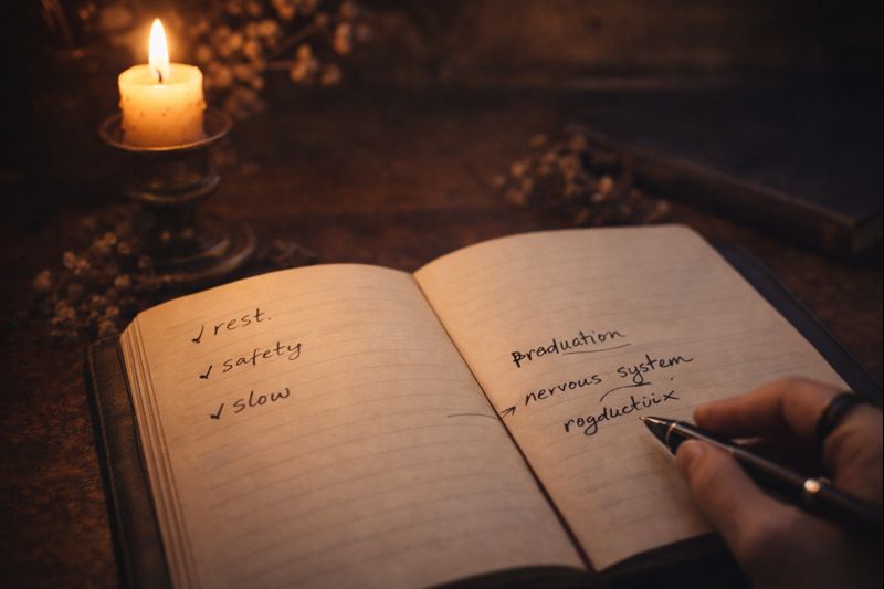 Nervous system regulation and productivity explained through a calm witchy planning ritual