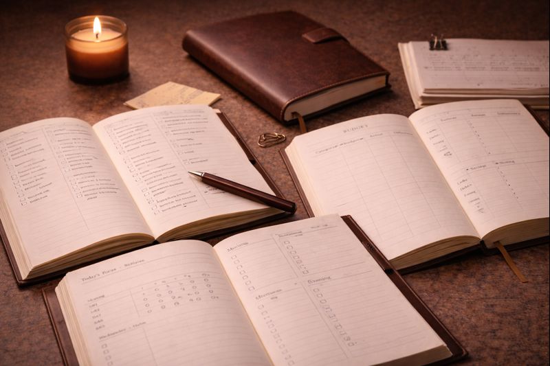 Calm productivity planners and journals designed to reduce false urgency and support gentle routines