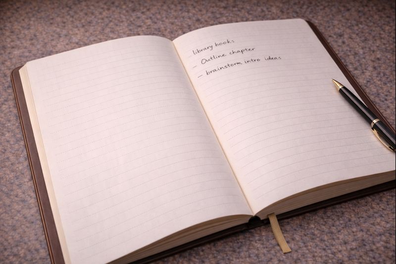 Two planner pages showing the contrast between avoidance and start paralysis