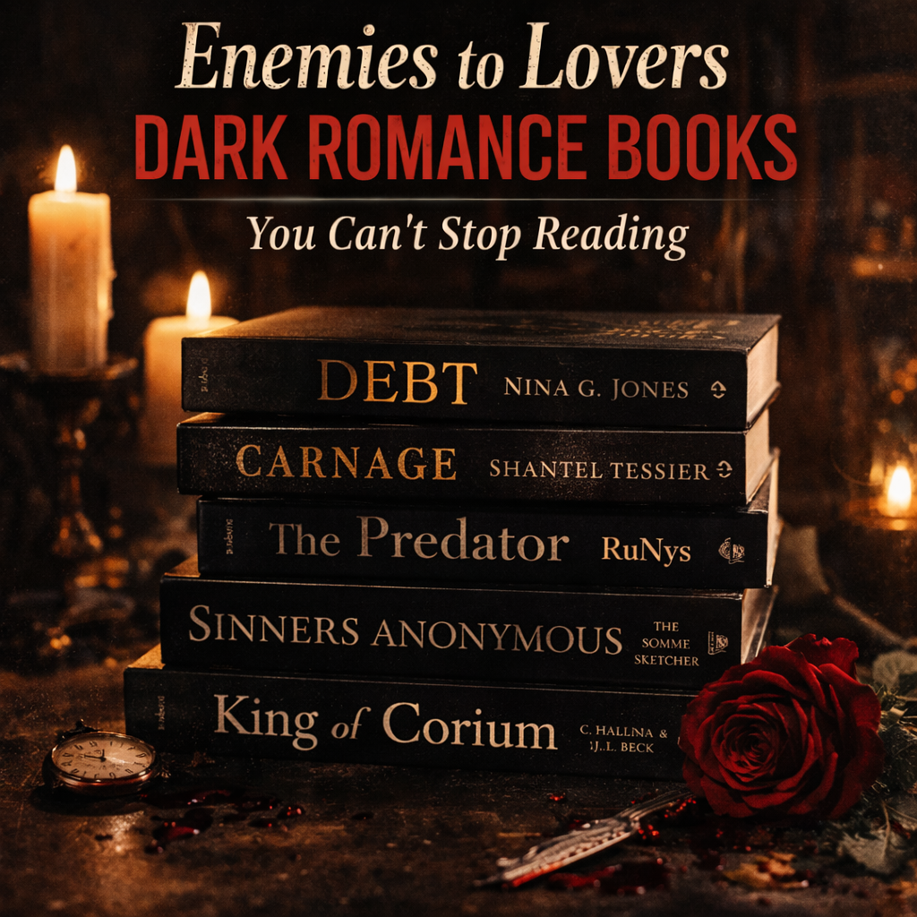 Best enemies to lovers dark romance books with moody aesthetic and candlelight