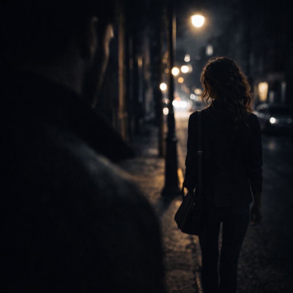 obsessive man watching woman from distance dark romance trope