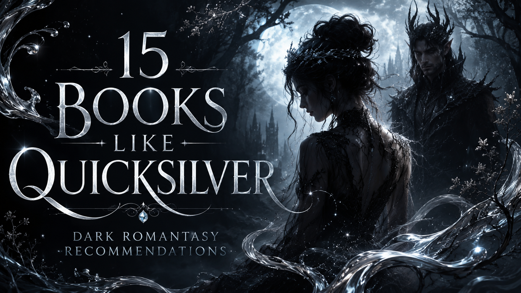 Books like Quicksilver dark romantasy book recommendations with silver magic, fantasy romance, and dangerous fae vibes