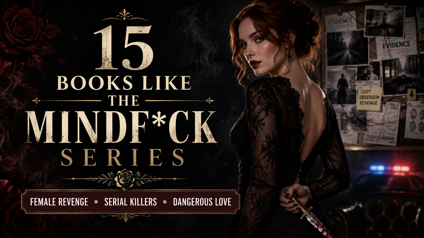 Dark romance books like the Mindf*ck Series featuring female revenge, serial killers, and dangerous love