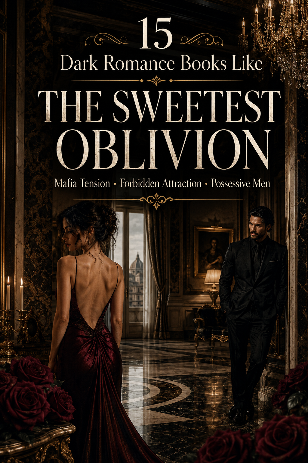 Dark romance books like The Sweetest Oblivion featuring mafia romance, forbidden attraction, and possessive heroes.